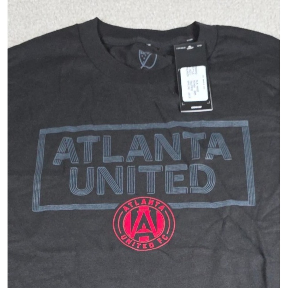 Adidas Atlanta United FC T-Shirt Mens Large Black MLS Soccer Graphic Tee NWT